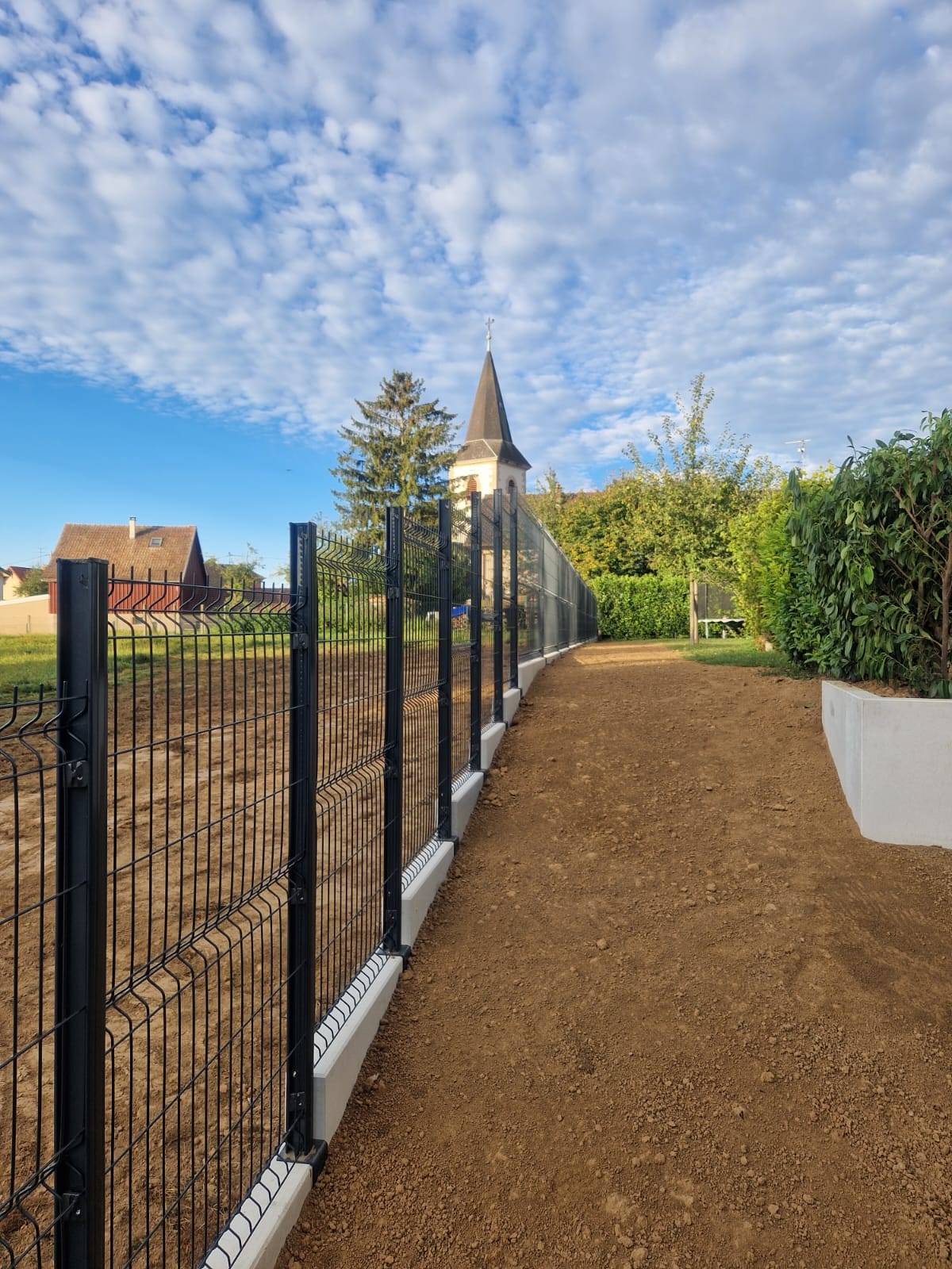 Réalisation d&#8217;une clôture à GALFINGUE Montbéliard 6